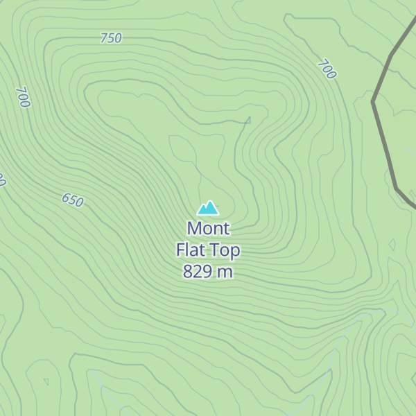 Map of Mont Flat Top