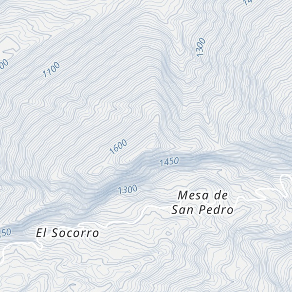 Map of Cerro La Cuchilla
