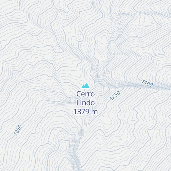 Map of Cerro Lindo