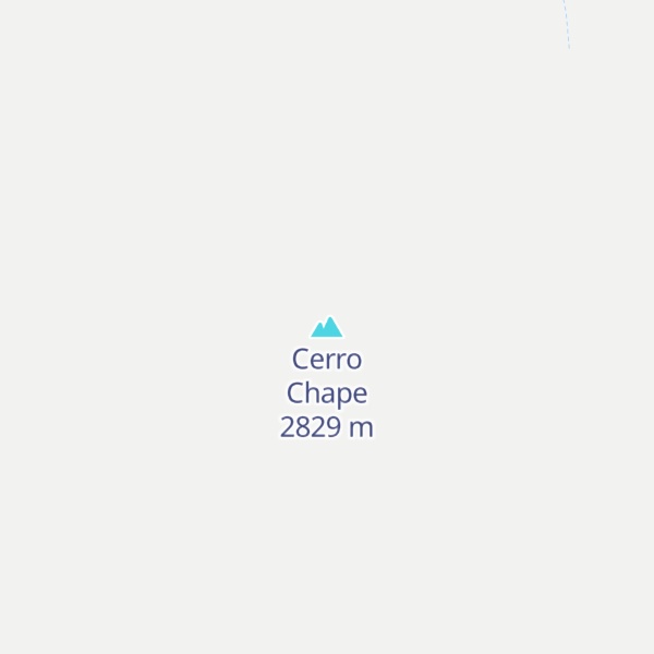 Map of Cerro Chape
