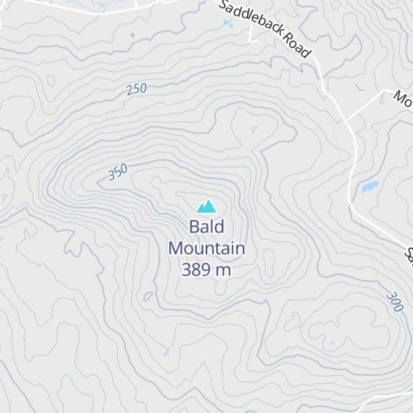 Map of Bald Mountain