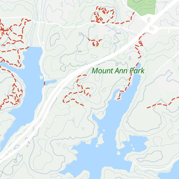 Map of Mount Ann