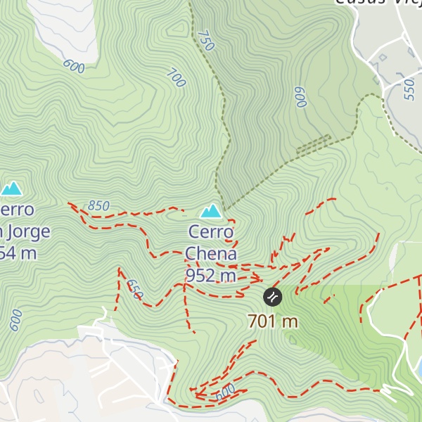 Map of Cerro Chena