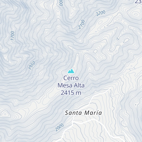 Map of Cerro Mesa Alta