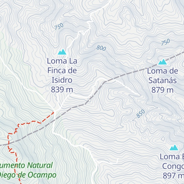 Map of Cerro Alto de la Laguna