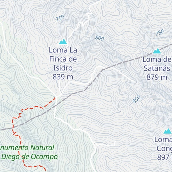 Map of Loma El Gajo del Naranjo