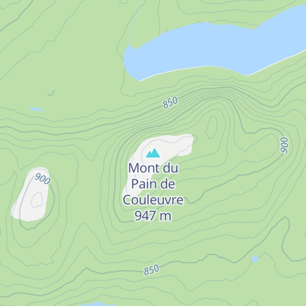 Map of Mont du Pain de Couleuvre