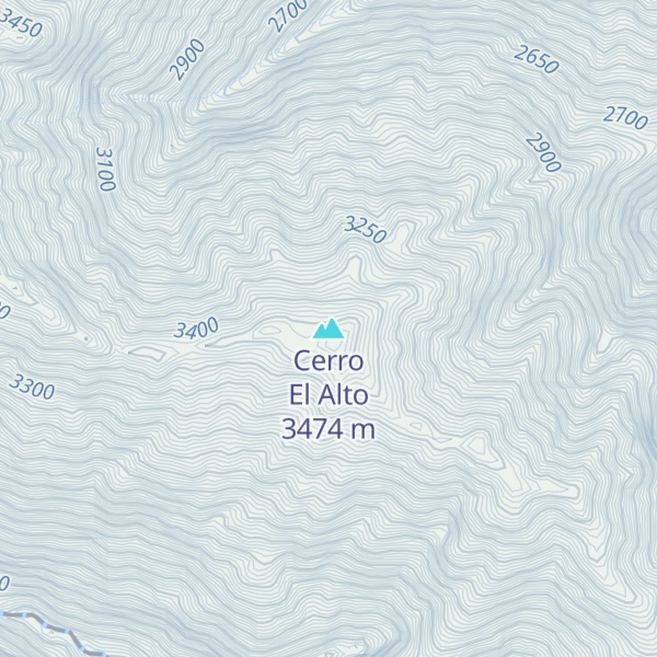 Map of Cerro El Alto