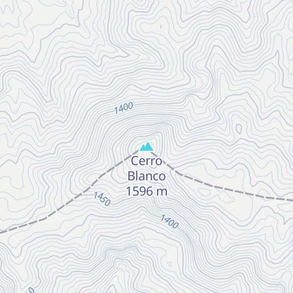 Map of Cerro Blanco