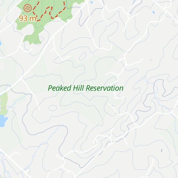 Map of Peaked Hill