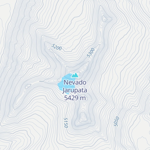 Map of Nevado Jarupata