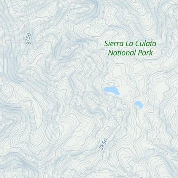 Map of Pico Las Canocas