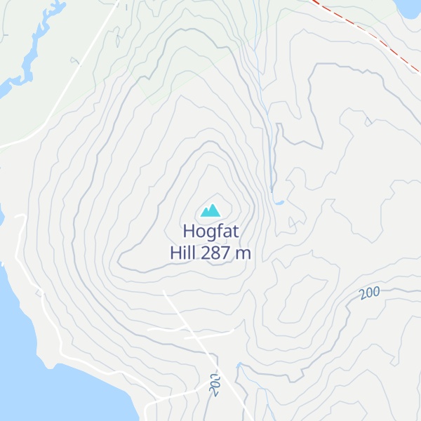 Map of Hogfat Hill