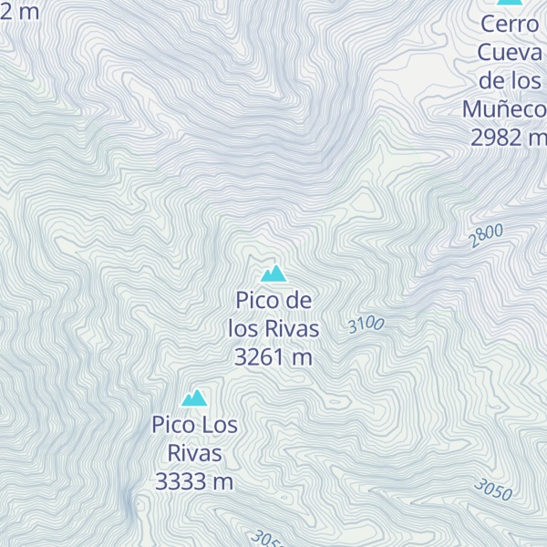 Map of Pico de los Rivas
