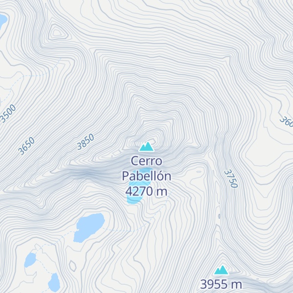 Map of Cerro Pabellón