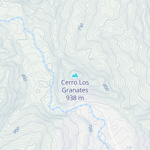 Map of Cerro Los Granates