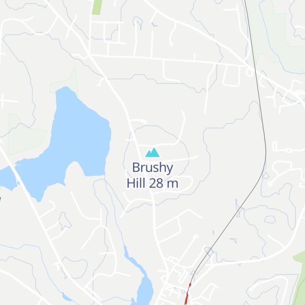 Map of Brushy Hill