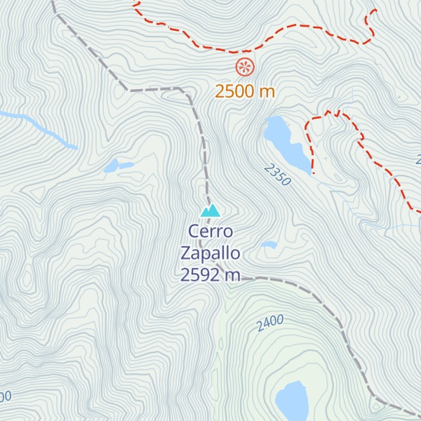 Map of Cerro Zapallo