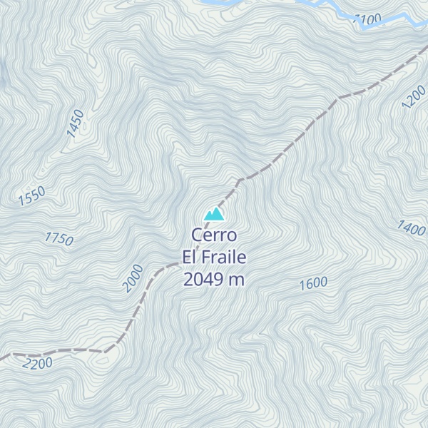 Map of Cerro El Fraile