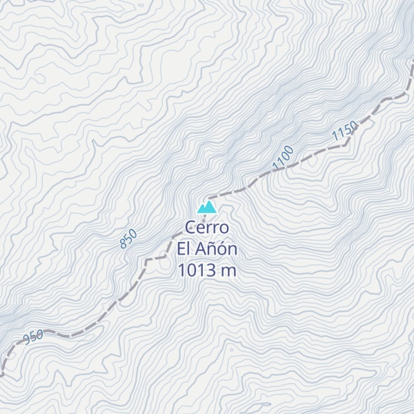 Map of Cerro El Añón