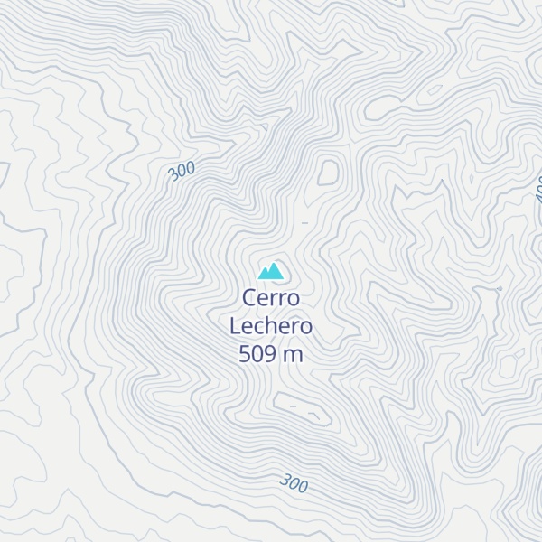 Map of Cerro Lechero