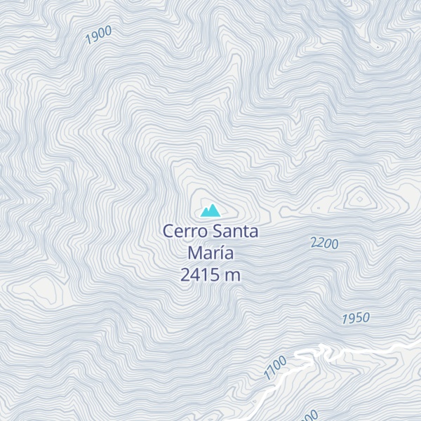 Map of Cerro Santa María