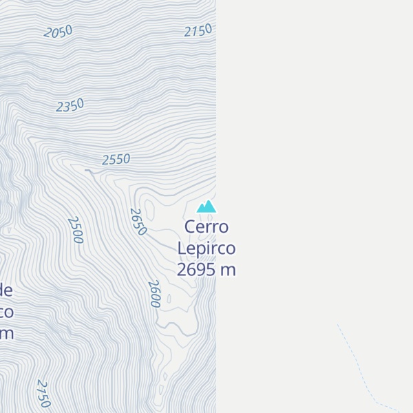 Map of Cerro Lepirco