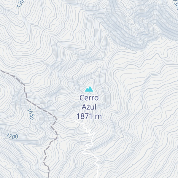 Map of Cerro Azul