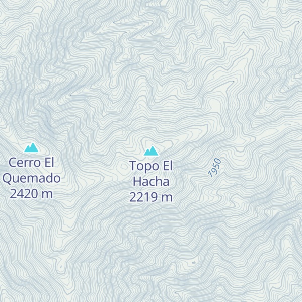 Map of Topo El Hacha