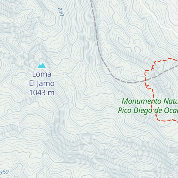 Map of Loma El Aguacate