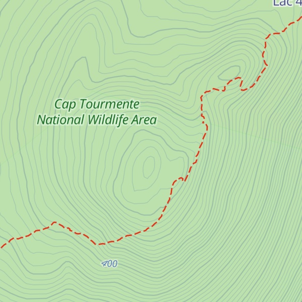 Map of Cap Tourmente