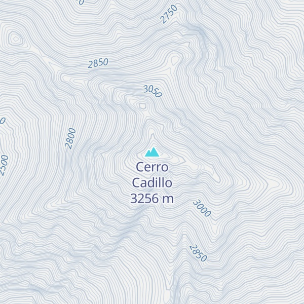 Map of Cerro Cadillo