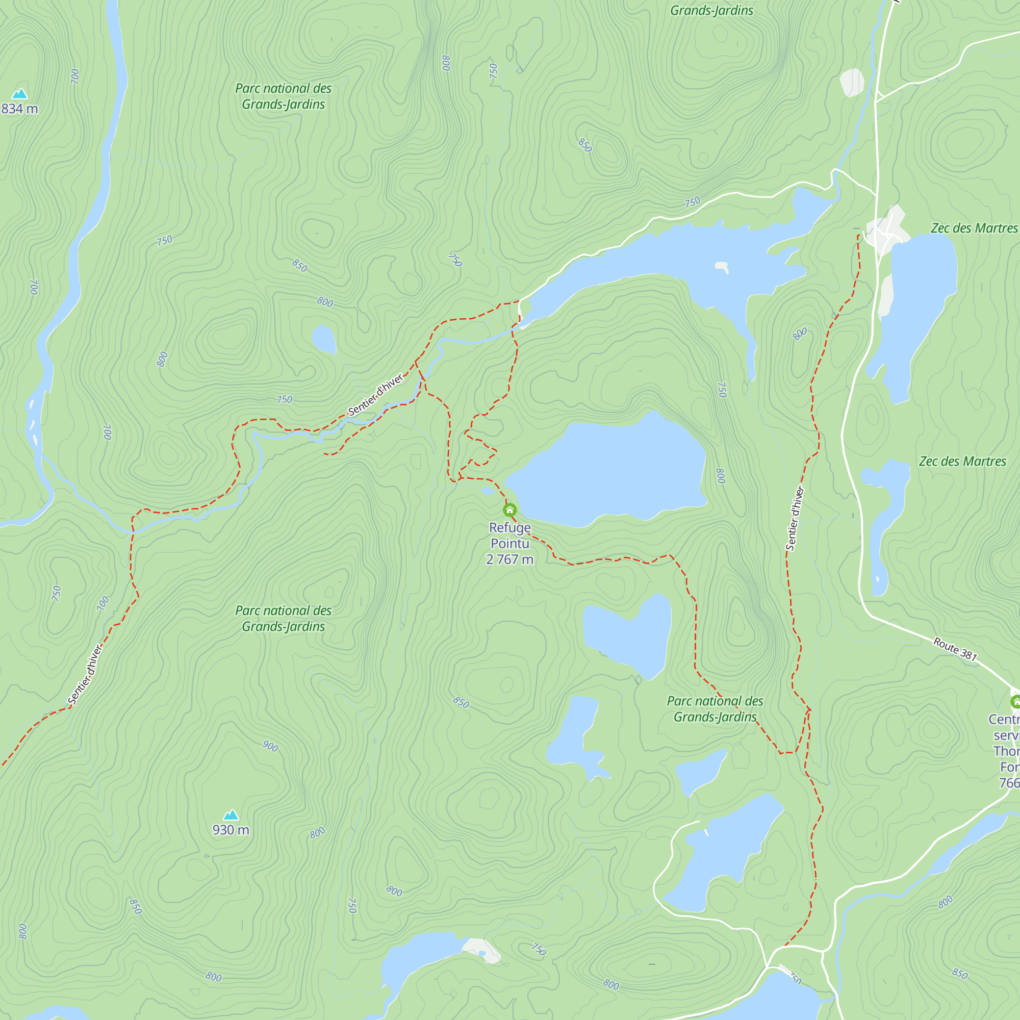 Refuge Pointu 2 map