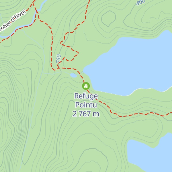 Map of Refuge Pointu 2