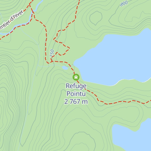Map of Refuge Pointu 1