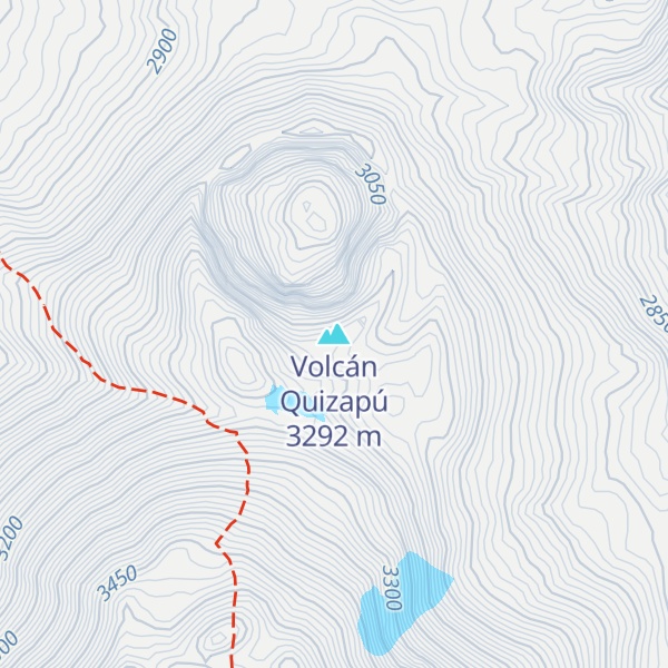 Map of Volcán Quizapú