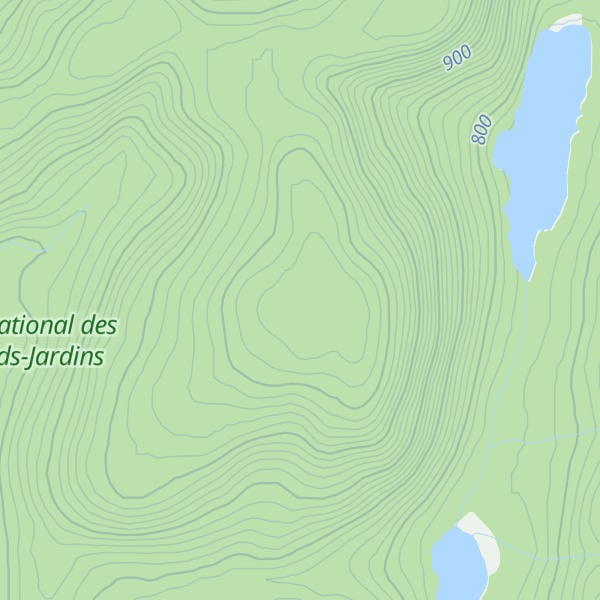 Map of Mont du Lac des Marais