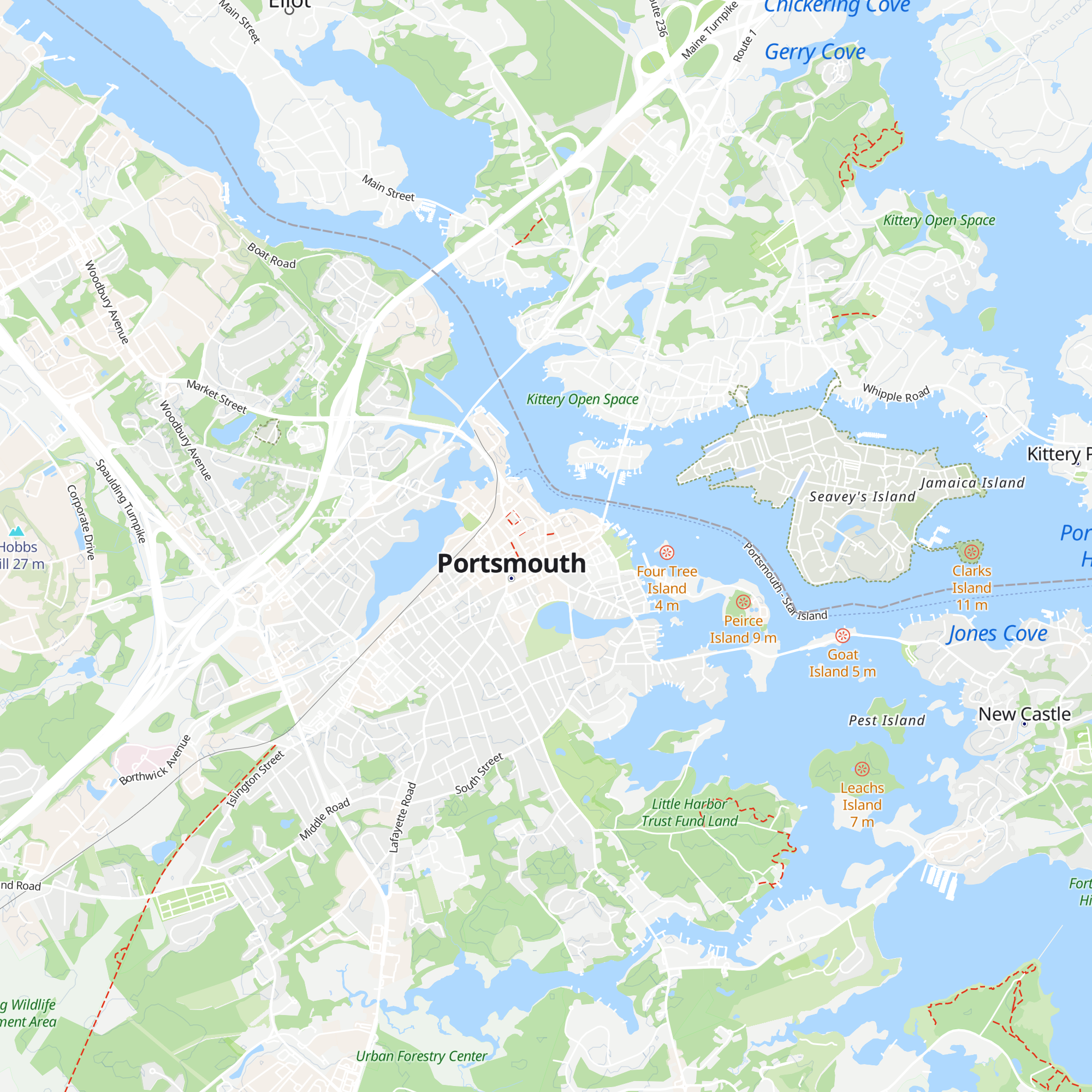 Market Square Visitor Information Kiosk map