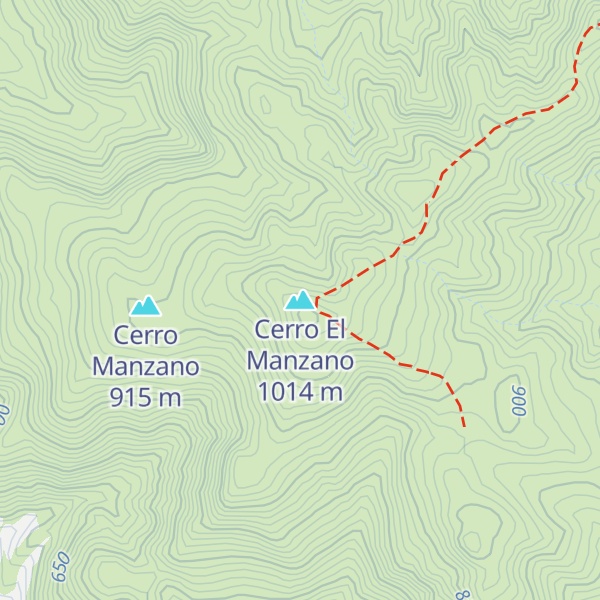 Map of Cerro El Manzano