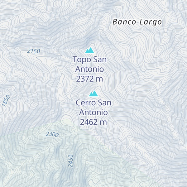 Map of Cerro San Antonio