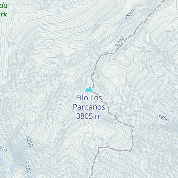 Map of Filo Los Pantanos