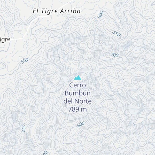 Map of Cerro Bumbún del Norte