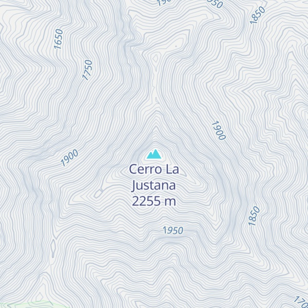 Map of Cerro La Justana
