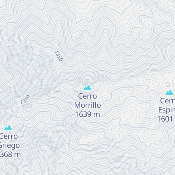 Map of Cerro Morrillo