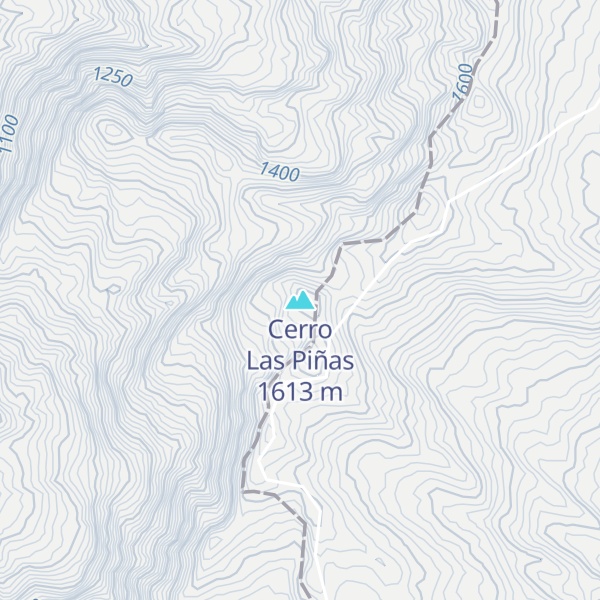 Map of Cerro Las Piñas