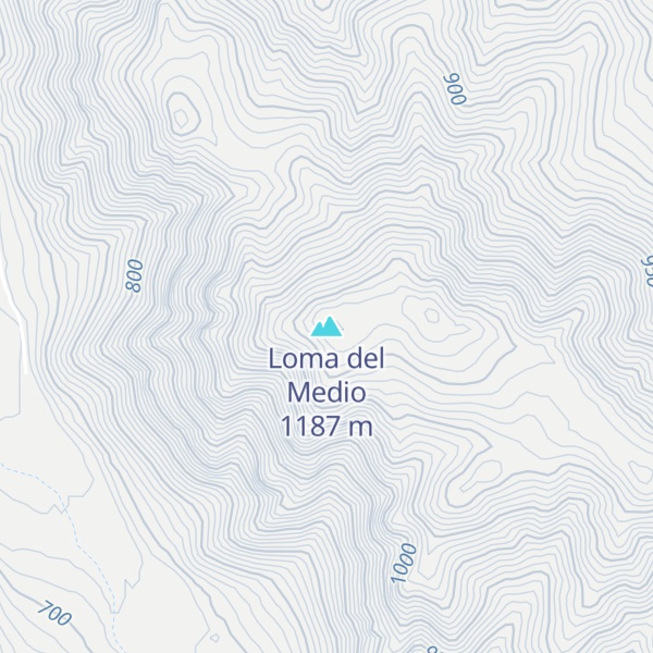 Map of Loma del Medio