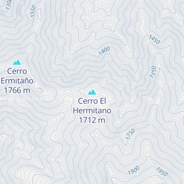Map of Cerro El Hermitano