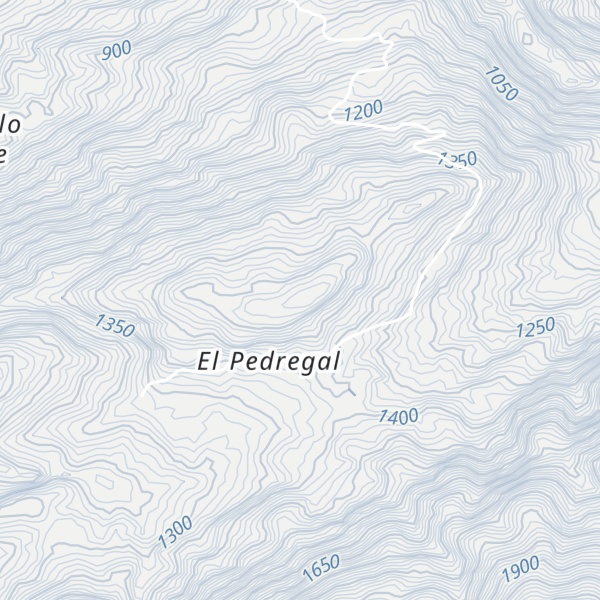 Map of Cerro Pedregal