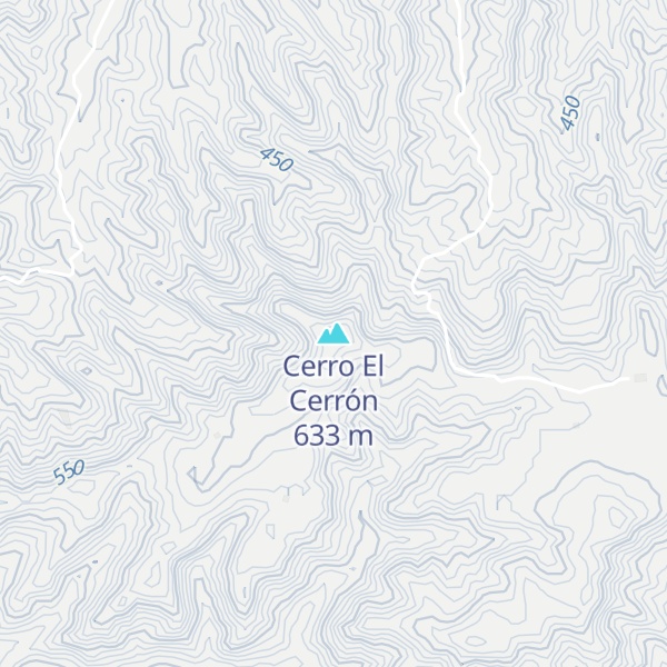 Map of Cerro El Cerrón