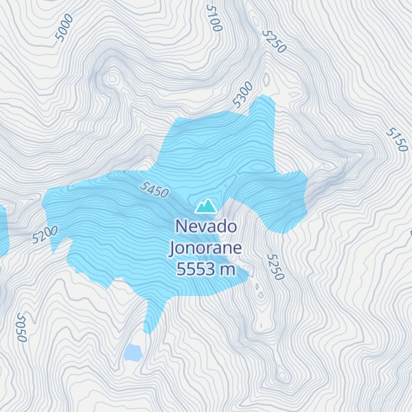 Map of Nevado Jonorane